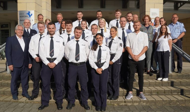 Neue Polizisten bei der Kreispolizei