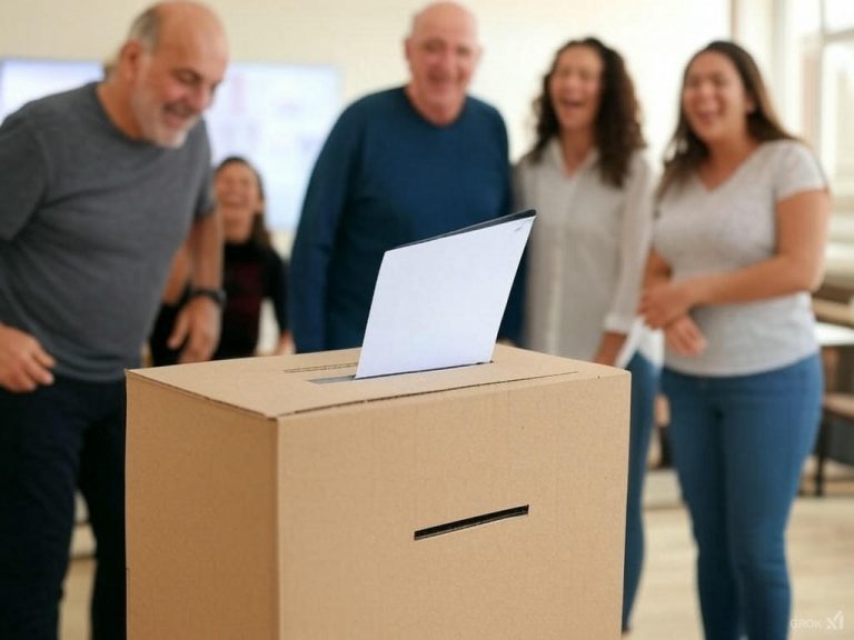 „Frei, gleich u. ziemlich geheim“ – Alter Karton als Wahlurne