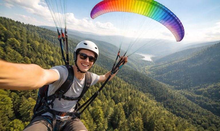 Gleitschirmflieger stürzt am Wiehengebirge ab