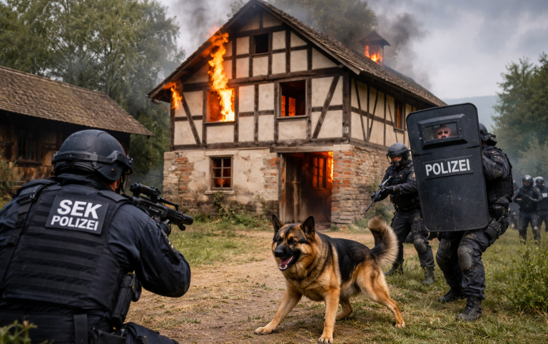 SEK im Einsatz: Mann tot in Wohnhaus  gefunden