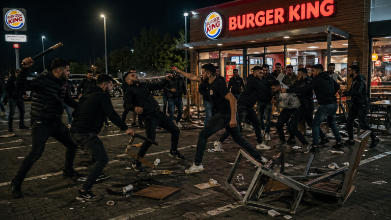 Gewalteskalation vor Burger-King / Polizei verschweigt Tätergruppe